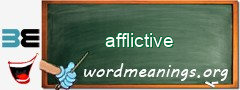 WordMeaning blackboard for afflictive
